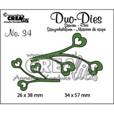 Crealies Duo Dies Stanzschablonen - Nr. 34 Blätter